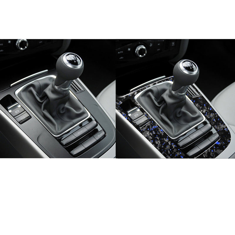 WXZOS Genuine Carbon Fiber Gear Shift Lever Panel Trim for Audi A5 S5 RS5 2013-2016