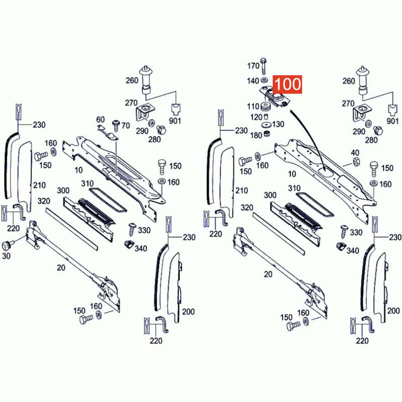 Engine Hood Bonnet Catch Striker Plate for Mercedes-Benz W463 G-Class 2004-2018