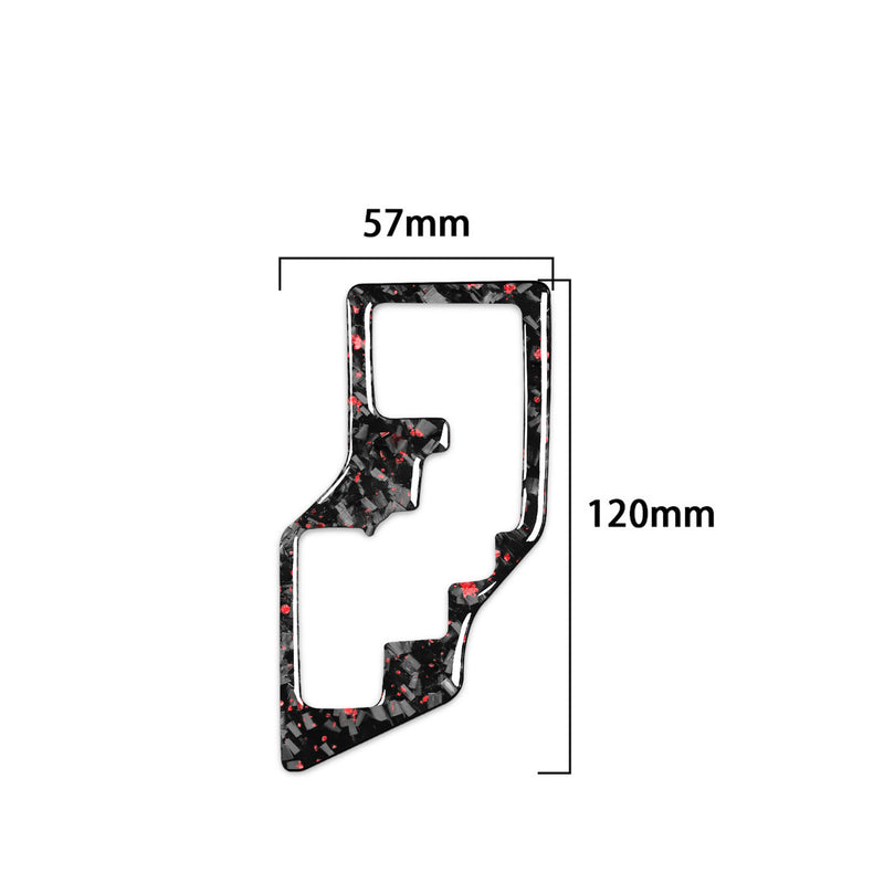 WXZOS Genuine Carbon Fiber Gear Shift Knob Lever Panel Trim for Toyota Corolla 2014-18