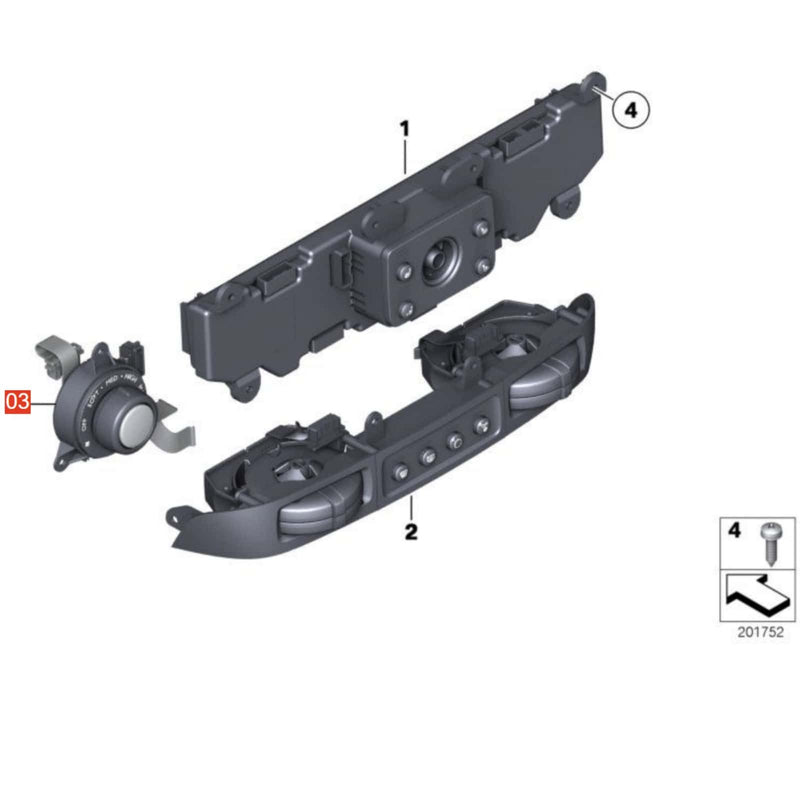WXZOS Climate Control Temperature Knob Repair for Rolls-Royce Dawn (RR6) 2015-2021