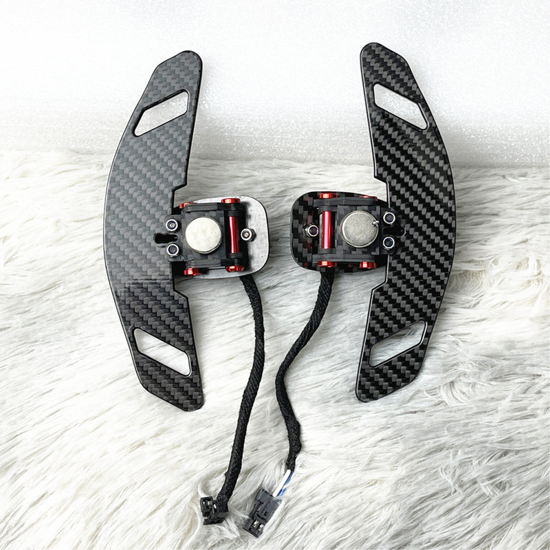 WXZOS Magnetic Carbon Fiber Gear Shifter Paddle for Mercedes R172 SLC-Class 2016-2020