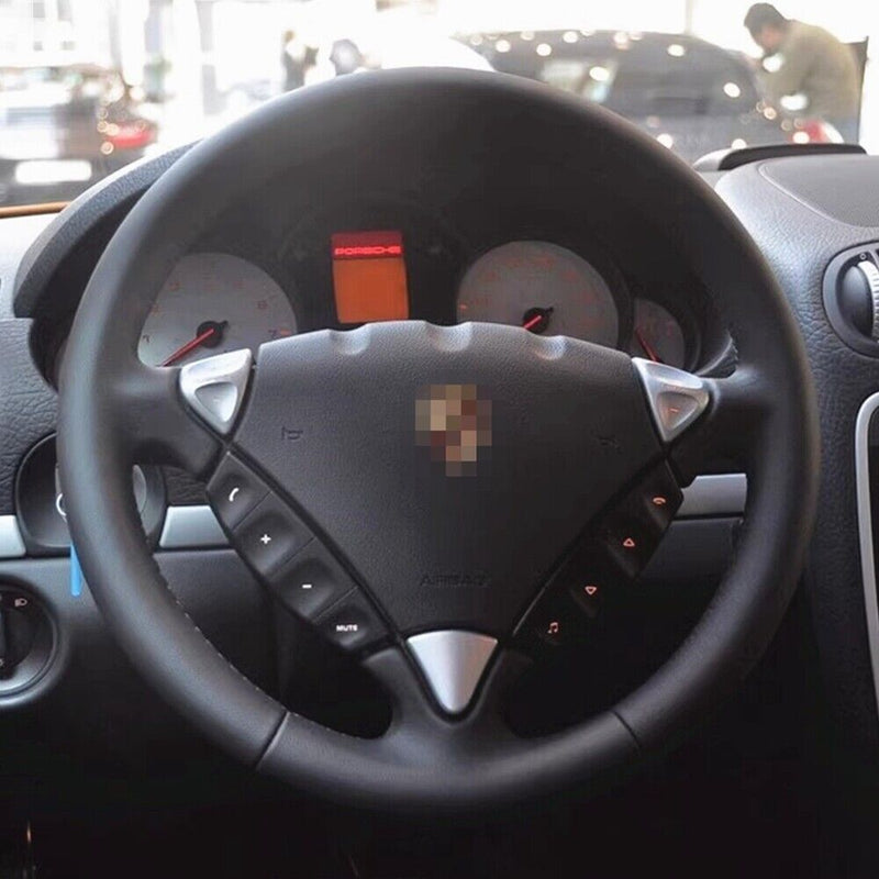 Authentic Leather Steering Wheel Protective Cover for Porsche Cayenne 2003-2010
