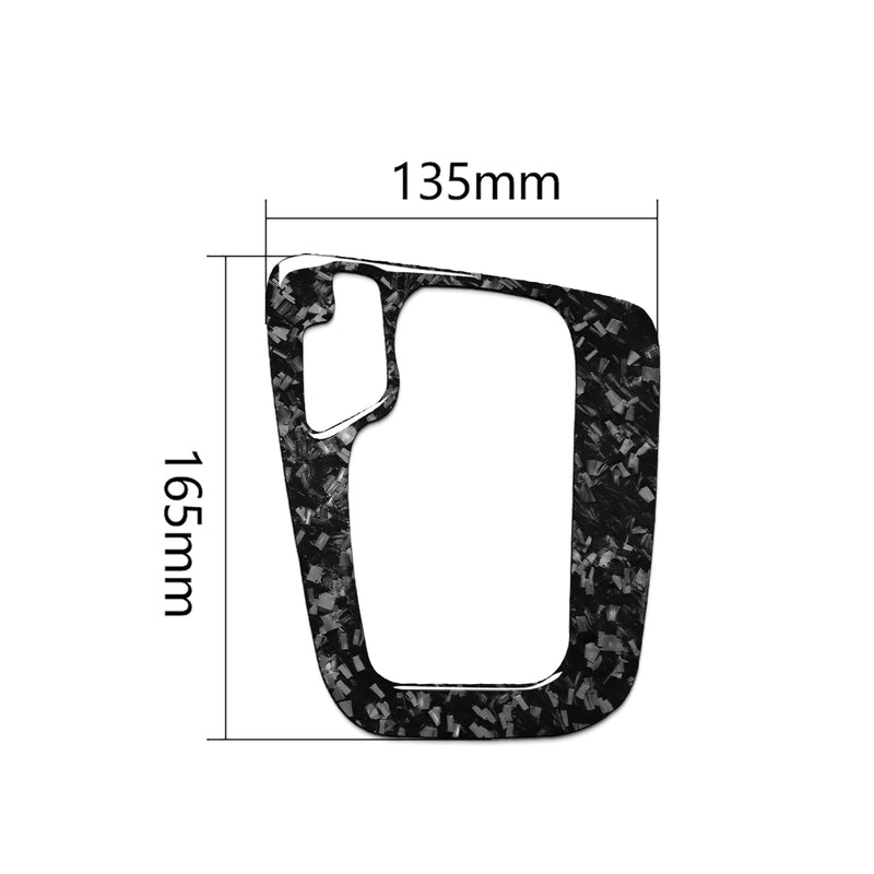 WXZOS Genuine Carbon Fiber Gear Shift Lever Panel Trim for BMW E46 3series 1998-2005
