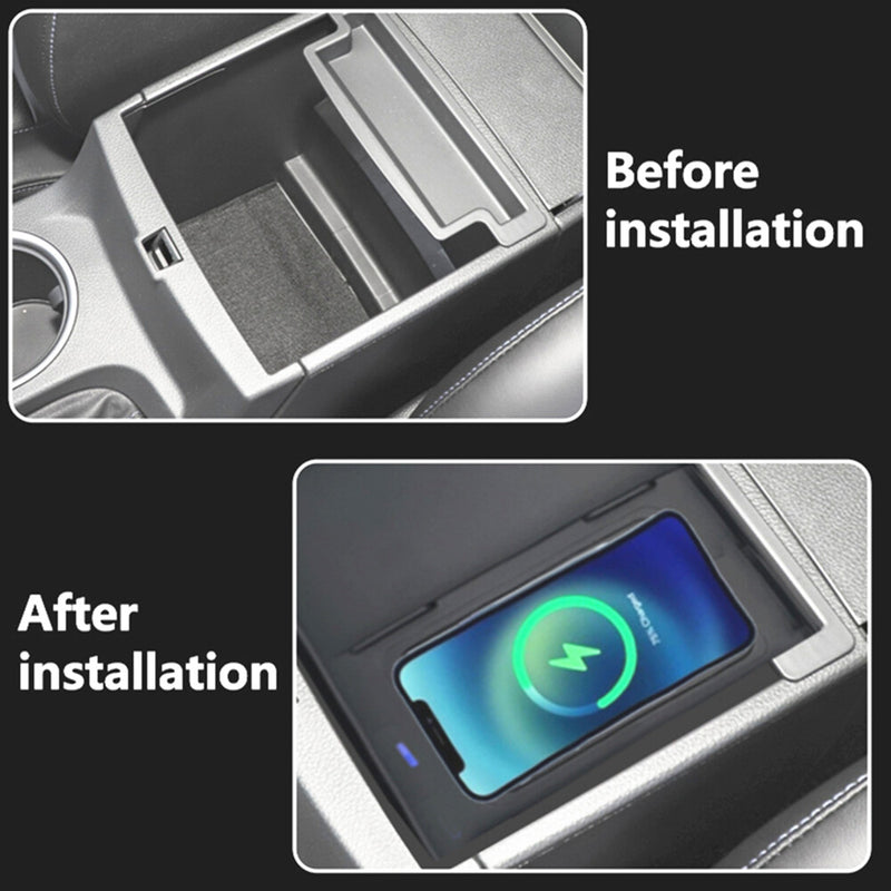 WXZOS Center Console Phone Wireless Fast Charging Pad for Ford Everest 2015-2021
