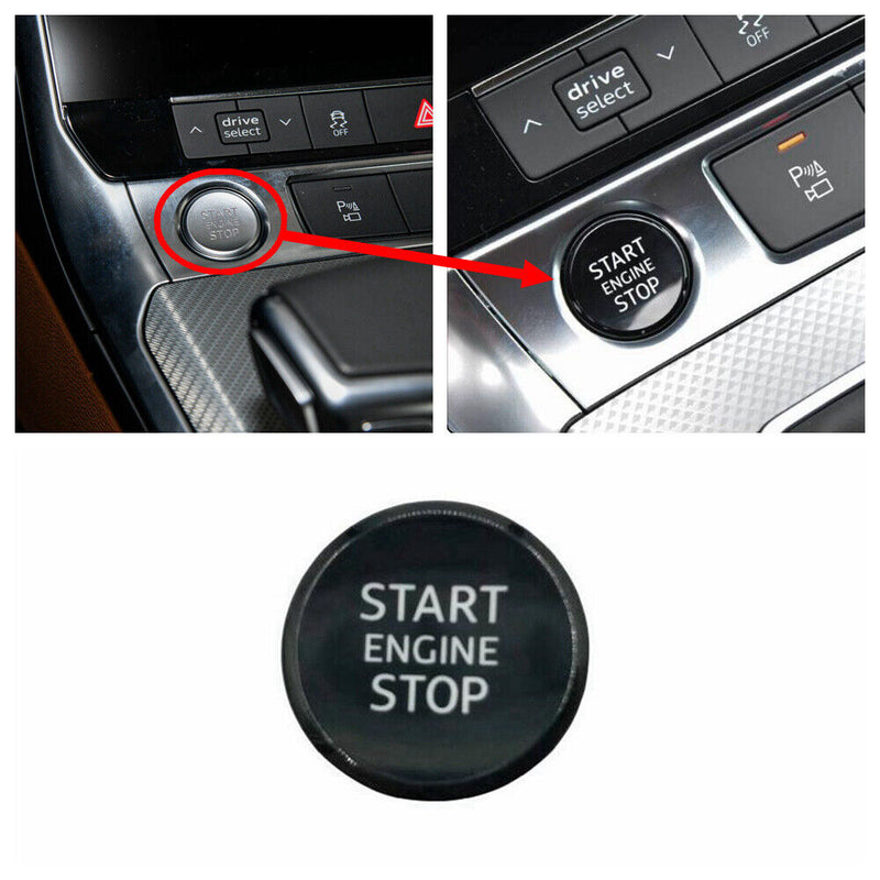 Black Start Stop Switch Push Button Cover for Audi 2019-22 A6 allroad RS6 Avant