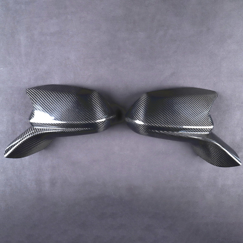WXZOS Genuine Carbon Fiber Wing Mirror Trim for Chevrolet Camaro 2016-2024