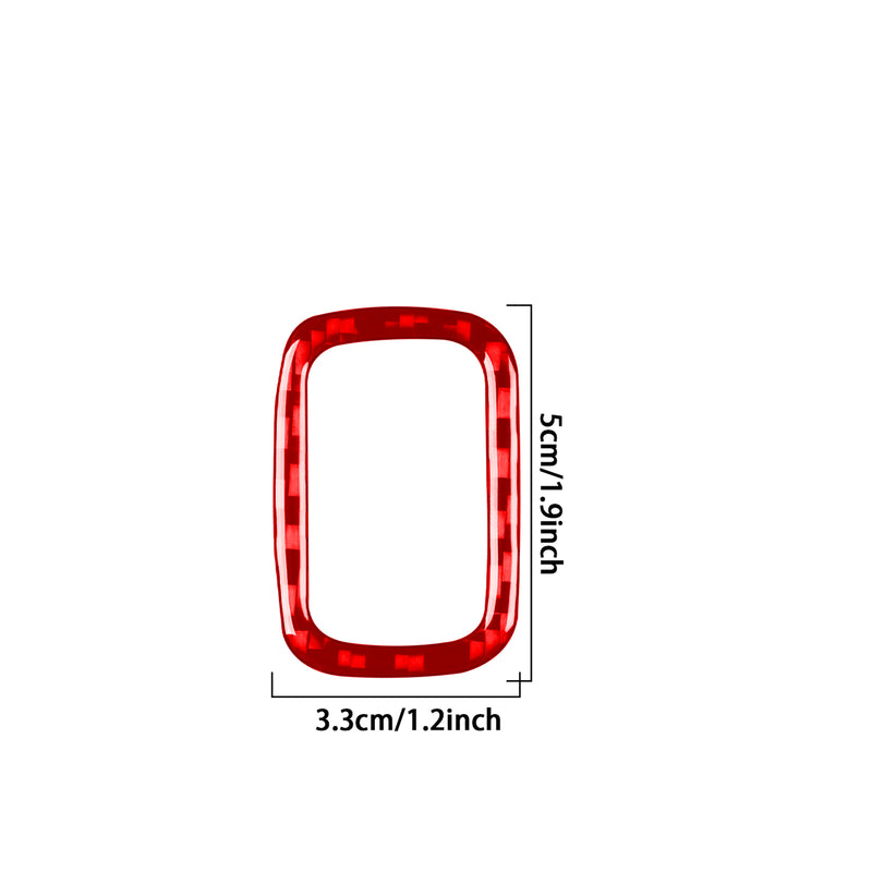 WXZOS Genuine Carbon Fiber Rear Trunk Switch Trim for Mercedes W206 C-class 2022-2024