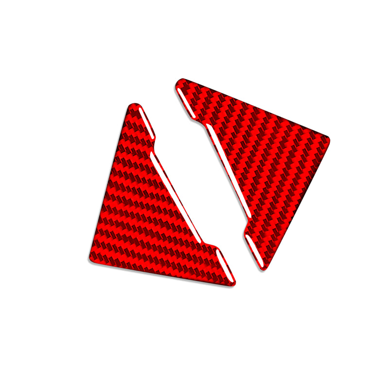 WXZOS Genuine Carbon Fiber Door Plate Anti-Collision Sticker for BMW F06 F12 2012-2018