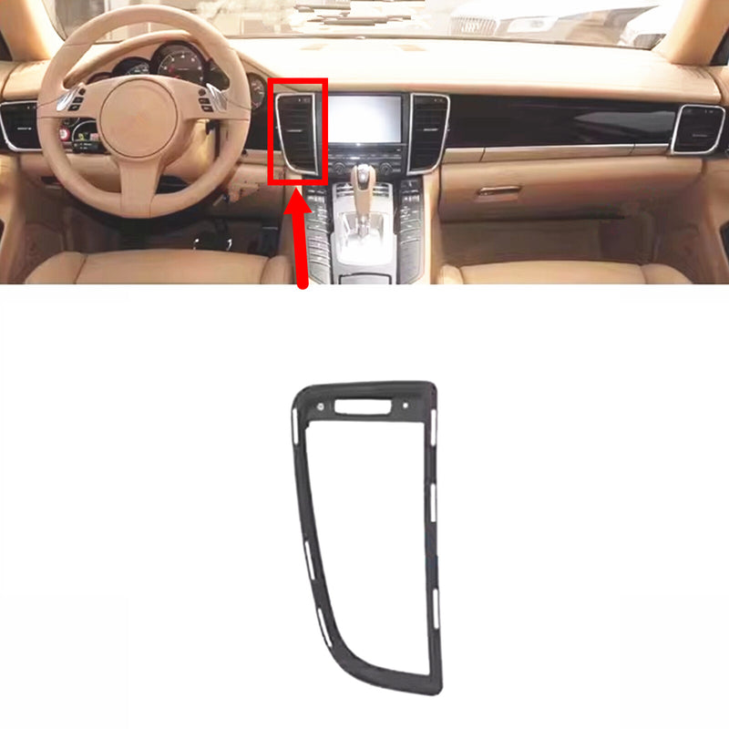 WXZOS Front Dashboard Air Vent Frame Bezel Trim for Porsche Panamera (970) 2010-2016