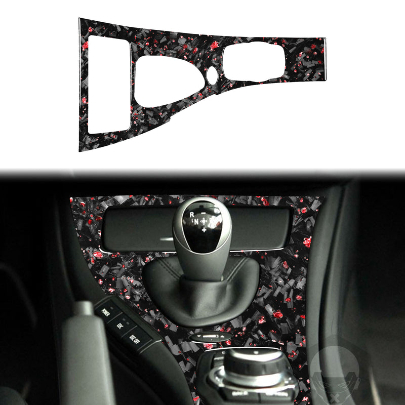WXZOS Genuine Carbon Fiber Gear Shift Lever Panel Trim for BMW M3 (E92/E93 ) 2007-2013