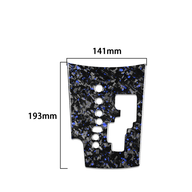 WXZOS Genuine Carbon Fiber Gear Shift Knob Lever Panel Trim for Toyota RAV4 2006-2013