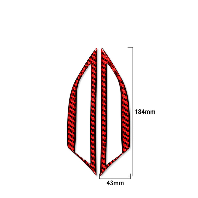 WXZOS Carbon Fiber Side Marker Light Trim for Porsche 718 Boxster 982 2017-2025