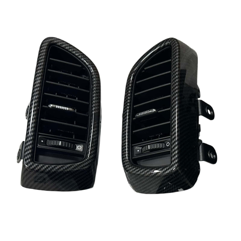 WXZOS Carbon Fiber Pattern Front Dashboard Air Vent for Porsche Cayenne 92A 2011-2016