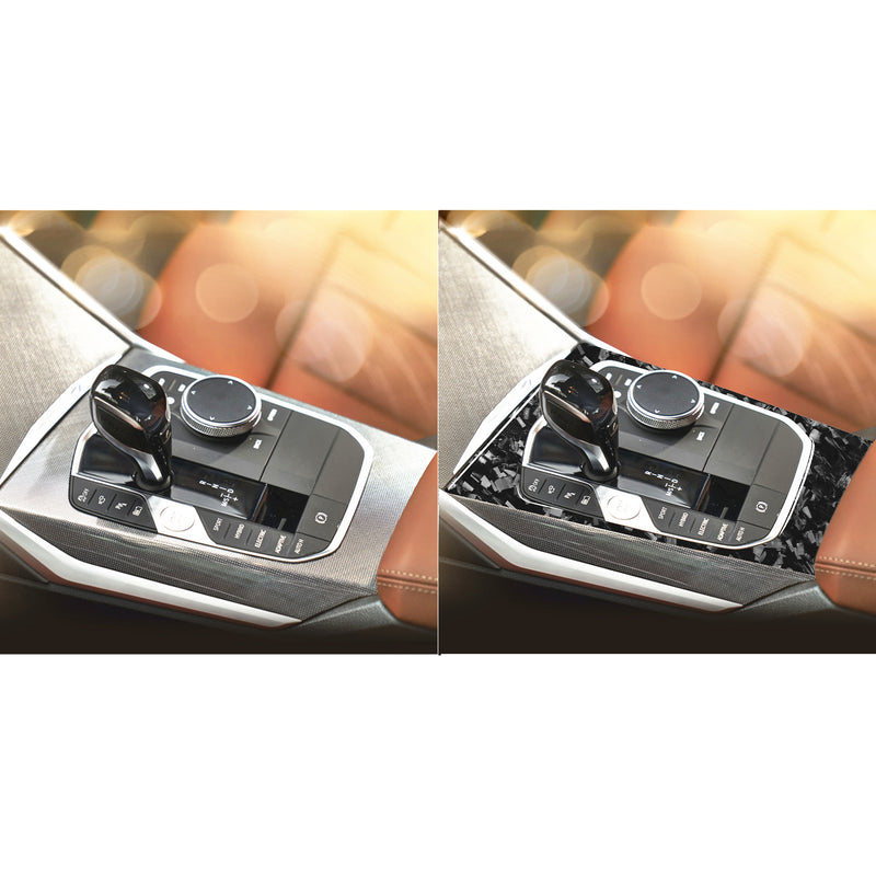 WXZOS Genuine Carbon Fiber Gear Shift Lever Panel Trim for BMW G20 3series 2020-2022