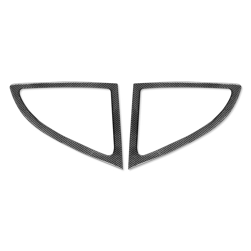 WXZOS Genuine Carbon Fiber Rear Side Window Trim for Porsche 718 Boxster 2017-2024