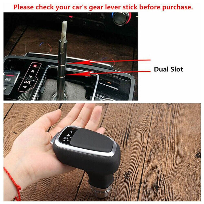 New Sale DIY Best Gear Shift Knob Dual Slot For Audi A5 A7 Q5