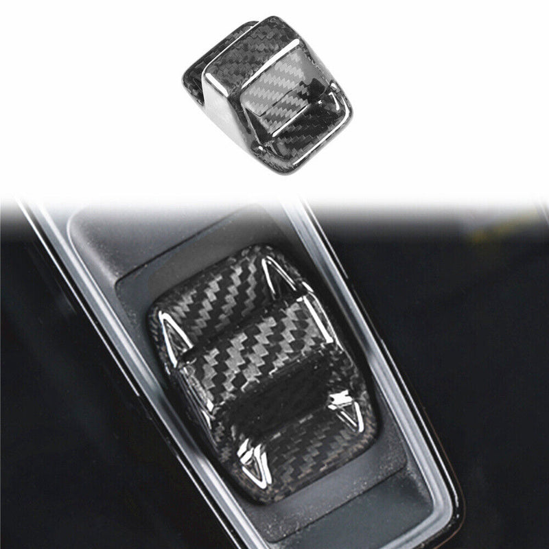 Carbon Fiber Gear Shift Knob Cover Trim for Audi A3 S3 RS3 8Y 2020-2022