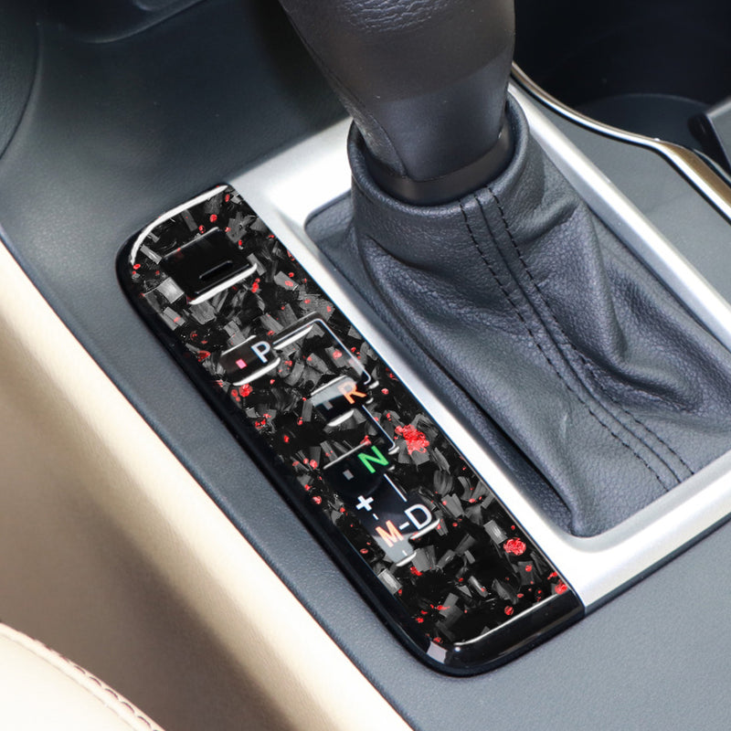 WXZOS Genuine Carbon Fiber Gear Shift Lever Panel Trim for Toyota Highlander 2014-2018