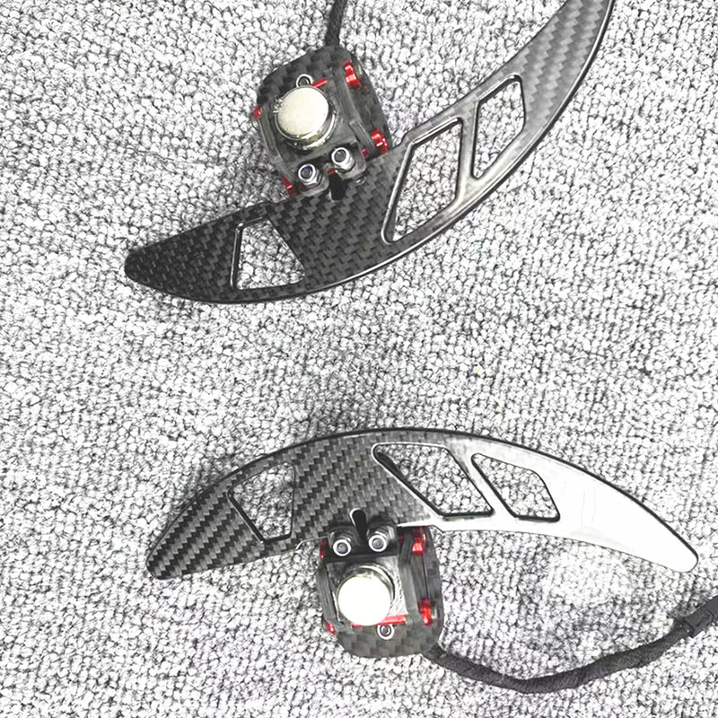 WXZOS Magnetic Carbon Fiber Gear Shifter Paddle for Mercedes R172 SLC-Class 2016-2020