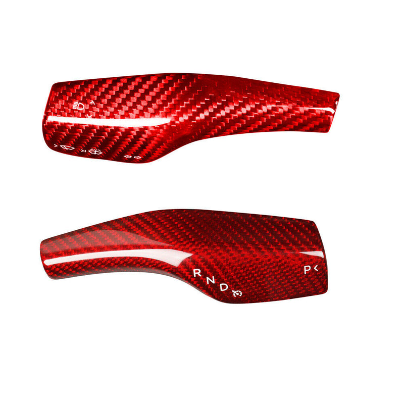 Genuine Carbon Fiber Wiper Gear Shift Lever Cover Trim for Tesla Model 3 2017-22