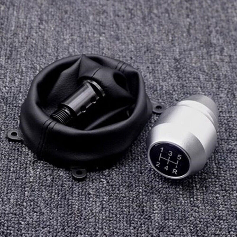 5Speed Aluminum Alloy Gear Shift Knob w/Gaitor Boot for Honda Civic 2006-2011 MT