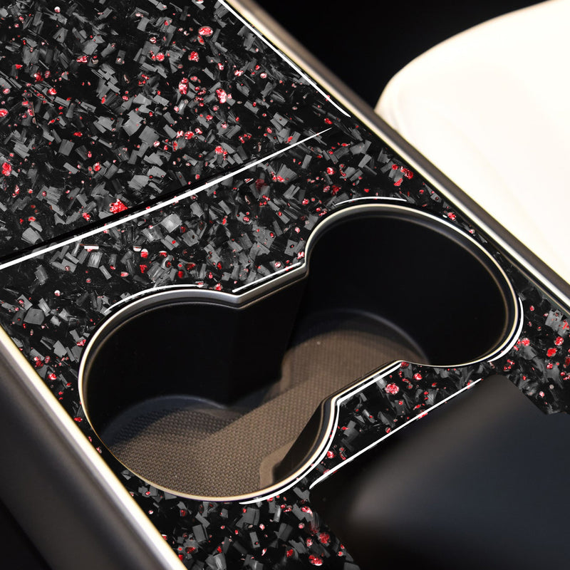 WXZOS Genuine Carbon Fiber Center Console Panel Trim for Tesla	Model3 2017-2024