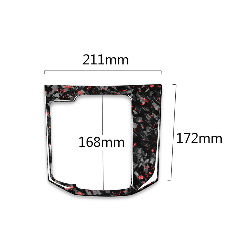 WXZOS Genuine Carbon Fiber Gear Shift Knob Lever Panel Trim for Mazda CX-5 2016-2019