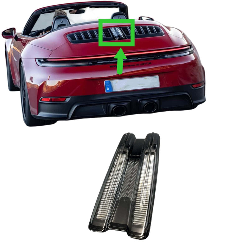 WXZOS White Rear 3rd Third Brake Stop Light for Porsche 911 (992) Carrera 2019-2023