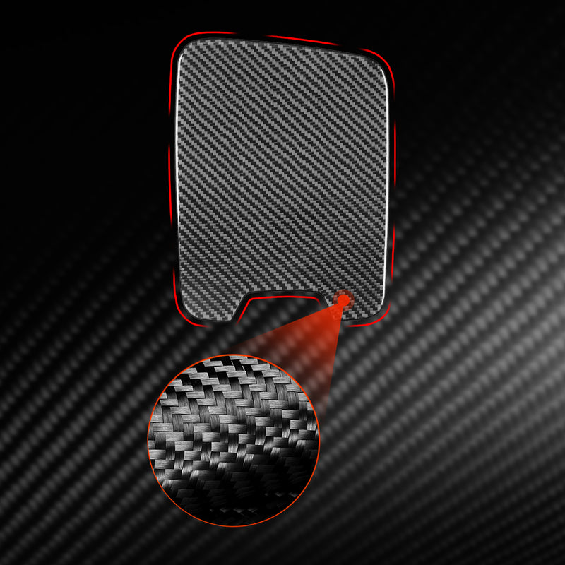 WXZOS Genuine Carbon Fiber Center Console Storage Box Trim for Benz W254 GLC 2023-2024