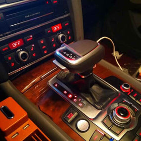 New Sale DIY Best Gear Shift Knob Dual Slot For Audi A5 A7 Q5
