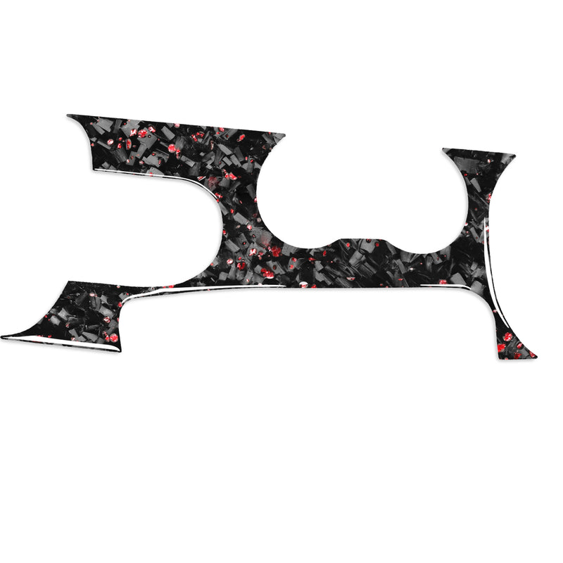 WXZOS Genuine Carbon Fiber Center Console Panel Trim for Ford Mustang 2015-2020