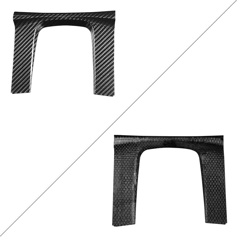 Car Genuine Carbon Fiber Gear Shift Knob Panel Trim for Honda Civic (AT) 2016-20
