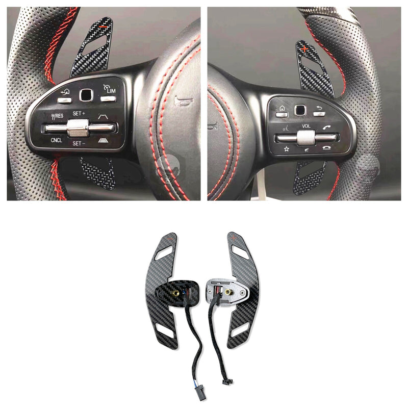 WXZOS Magnetic Carbon Fiber Gear Shifter Paddle for Mercedes W222 S-Class 2014-2020