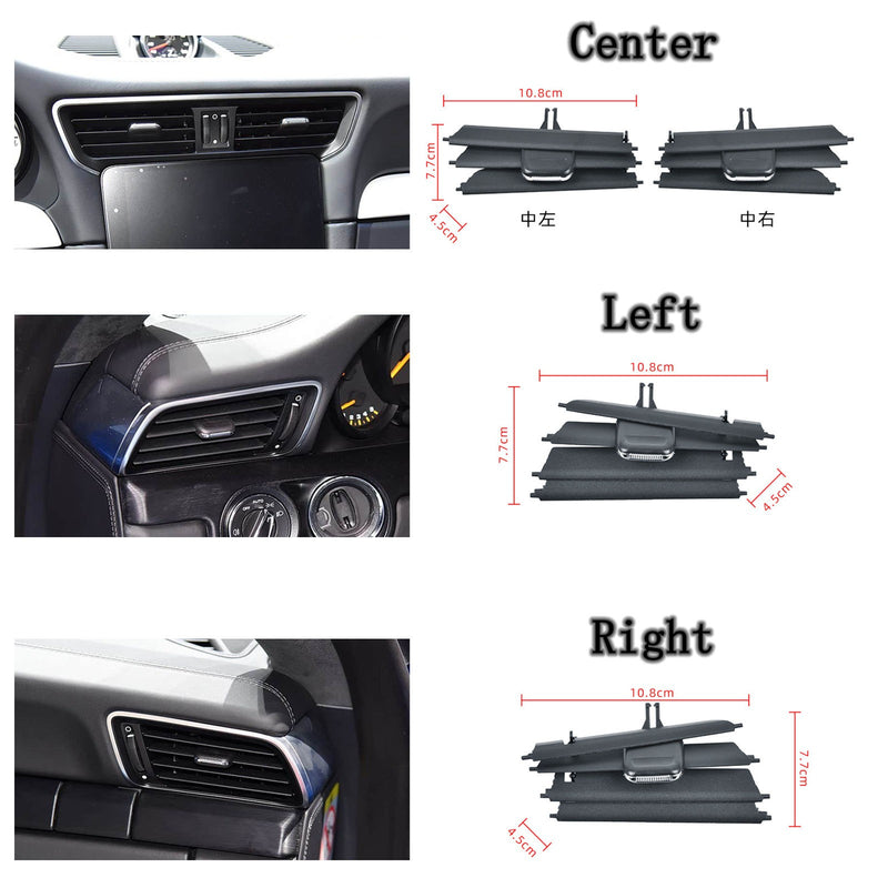 Dashboard Air Vent Grille Vanes Repair for Porsche 991 911 Turbo/Targa 2014-2019