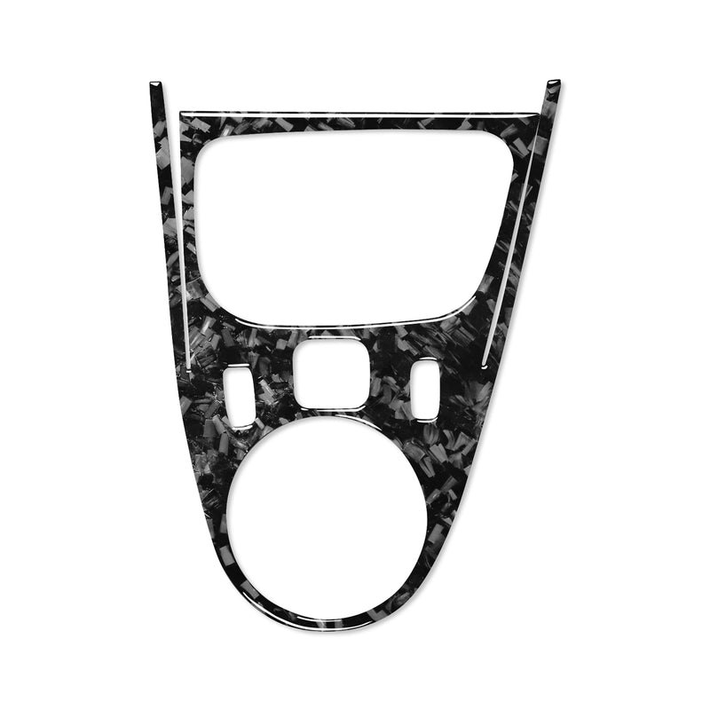 WXZOS Genuine Carbon Fiber Gear Shift Lever Trim for Smart Fortwo Forfour 2016-2021