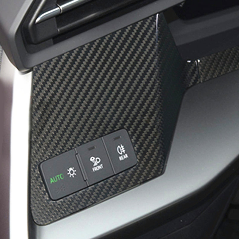WXZOS Genuine Carbon Fiber Center Console Dashboard Trim for Audi A3 S3 RS3 2021-2023