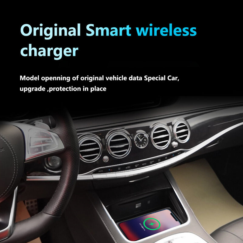 WXZOS Center Console qi Wireless Charging Pad for Mercedes-Benz W222 S-class 2014-2017