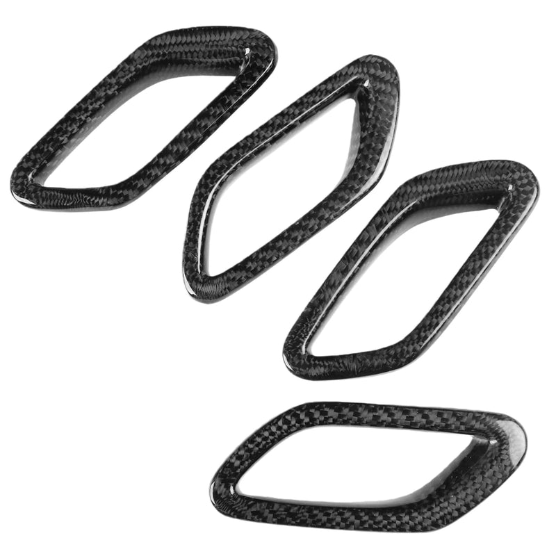 WXZOS Car  Carbon Fiber Side Fender Vent Trim for Maserati GranTurismo (M145) 2009-19