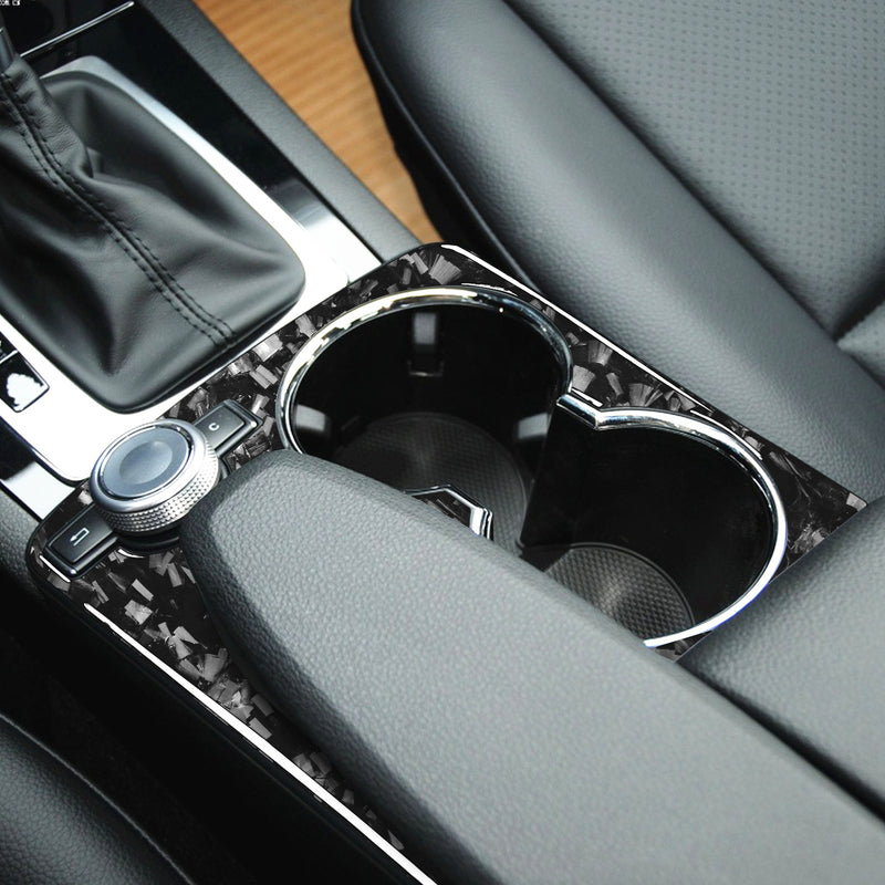 WXZOS Genuine Carbon Fiber Gear Shift Lever Trim for Mercedes W204 C-Class 2007-2013
