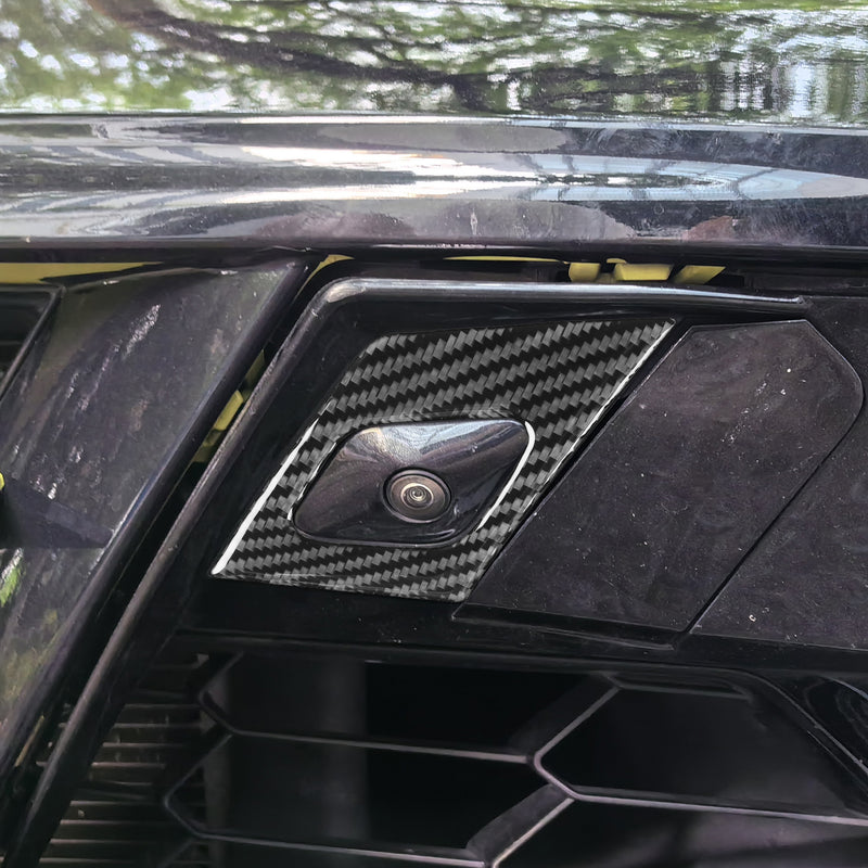 WXZOS Genuine Carbon Fiber Exterior Door Camera Trim for Chevrolet Corvette C8 2020-24