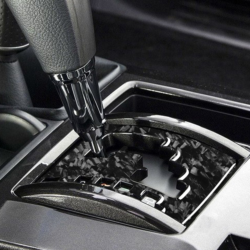 WXZOS Genuine Carbon Fiber Gear Shift Lever Panel Trim for Toyota 4Runner 2010-2020