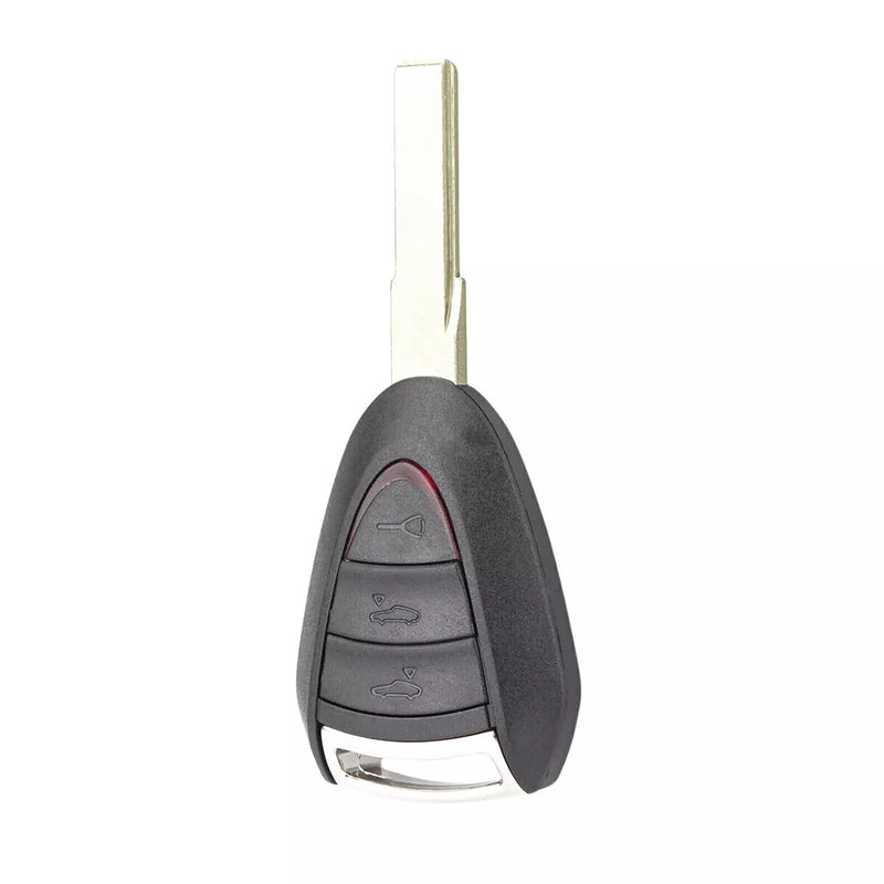 WXZOS 2/3 Buttons Remote Key Fob Shell w/Rubber Mat for Porsche Boxster 987 2005-2012