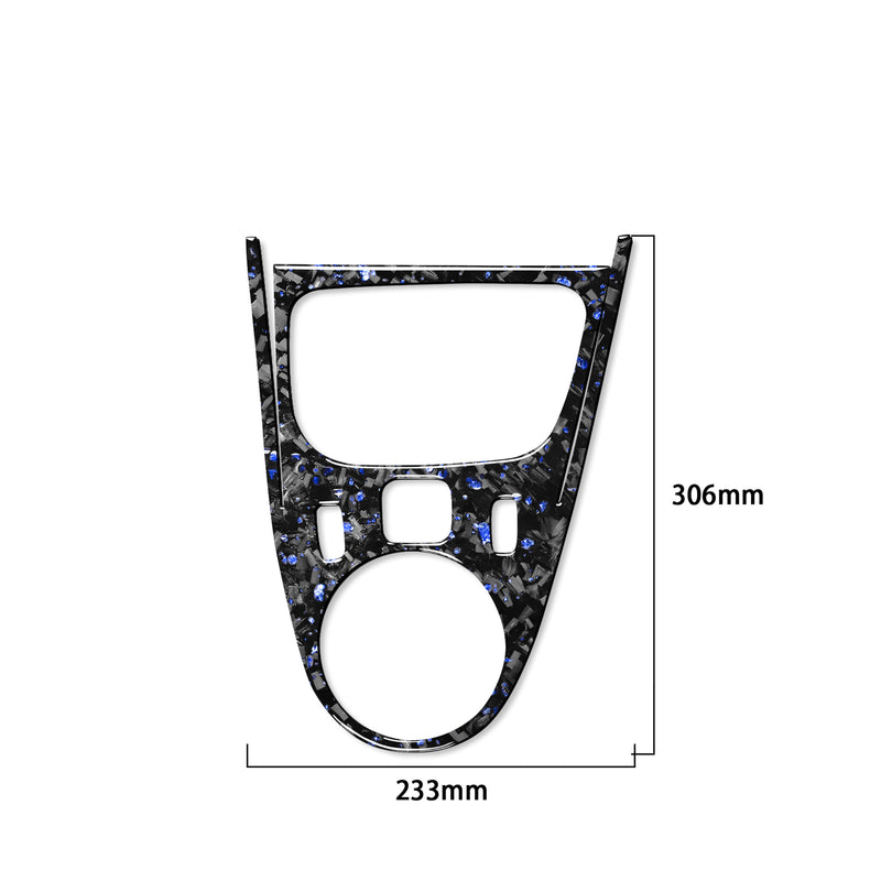 WXZOS Genuine Carbon Fiber Gear Shift Lever Trim for Smart Fortwo Forfour 2016-2021