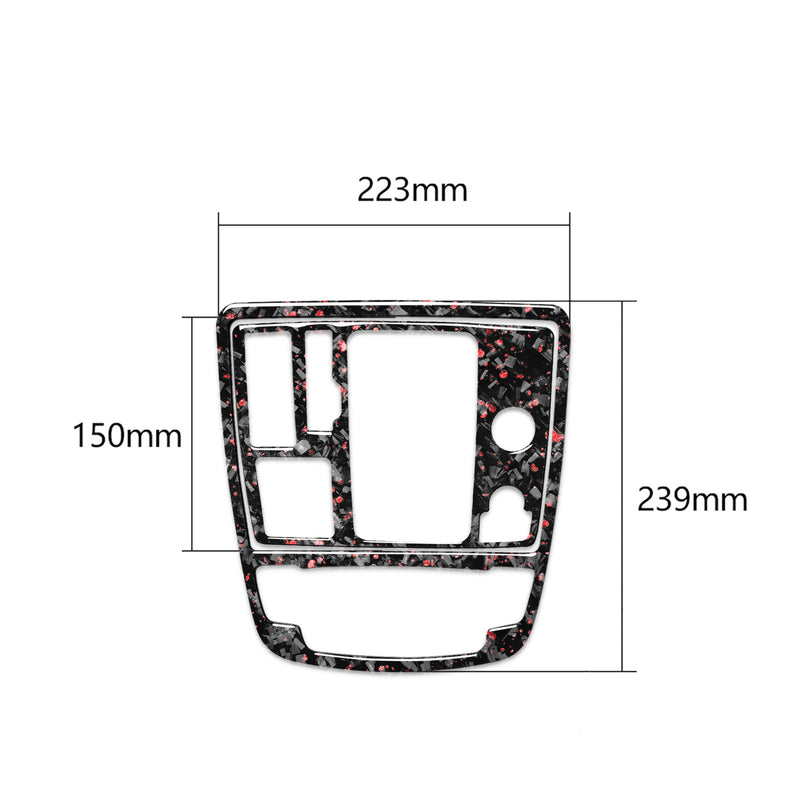 WXZOS Genuine Carbon Fiber Gear Shift Lever Panel Trim for Audi A6 C7 S6 RS6 2012-2018