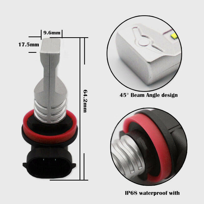 Best Sale 2Pcs LED Fog Lights Bulbs White For Toyota Tacoma 2012-2018