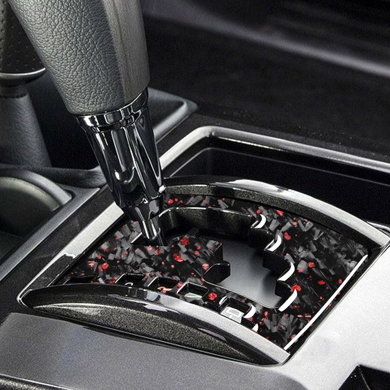 WXZOS Genuine Carbon Fiber Gear Shift Lever Panel Trim for Toyota 4Runner 2010-2020