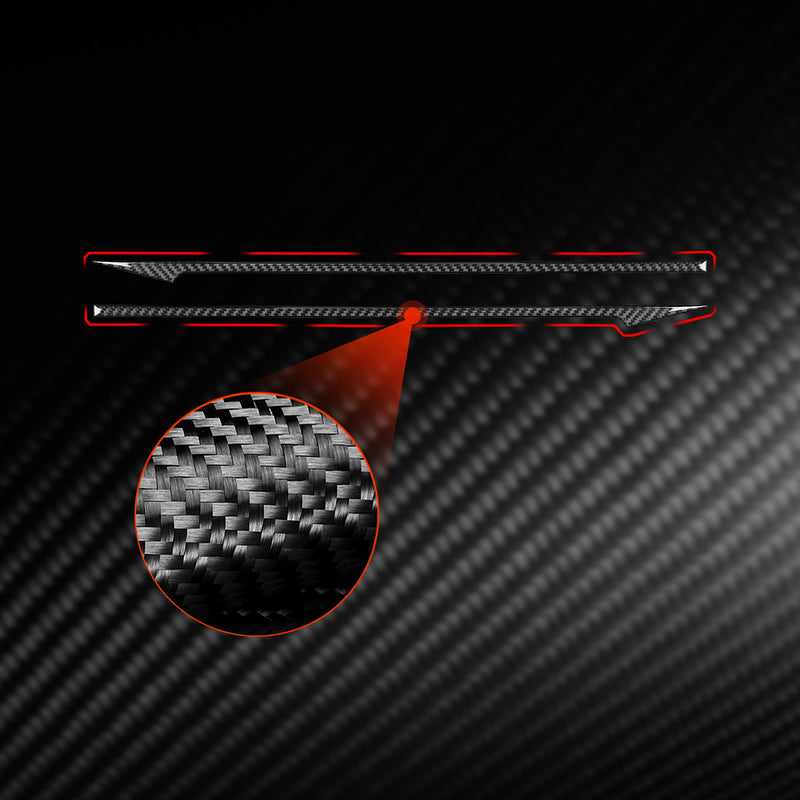 WXZOS Genuine Carbon Fiber Rear Taillight Trim for Chevrolet Corvette C8 2020-2024
