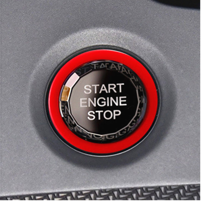 WXZOS Crystal Start Stop Ignition Switch Button Cover for Audi Q5 SQ5 2019-2024