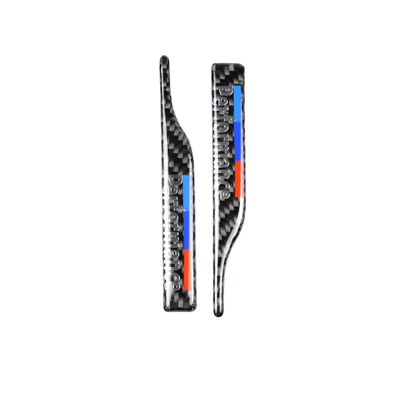 WXZOS Genuine Carbon Fiber Rear View Mirror Anti-Collision Sticker for BMW 2012-2018