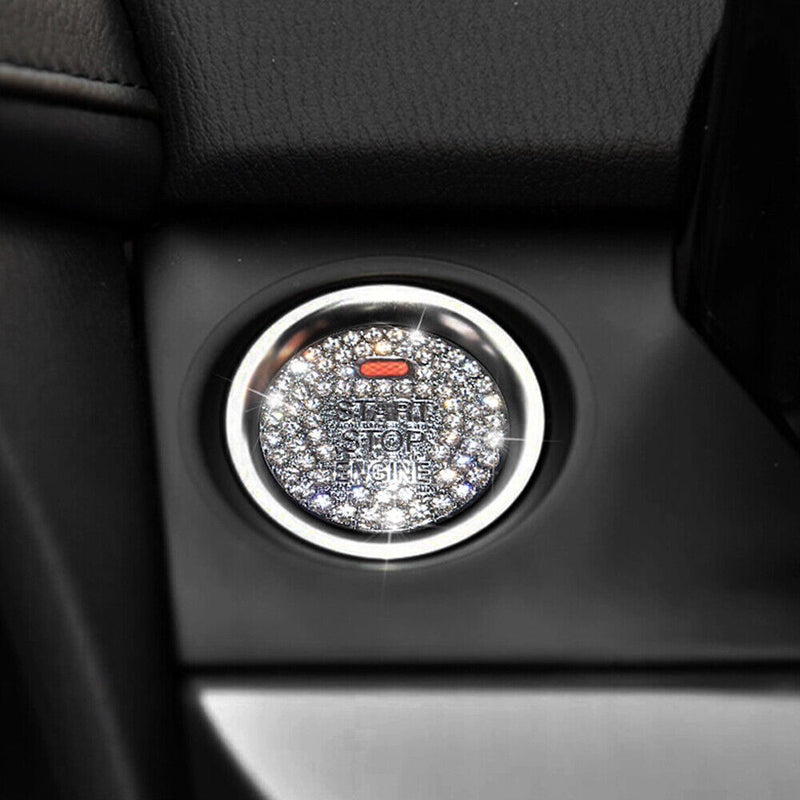 Zinc alloy Crystal Engine Start Stop Ignition Button Protection Cap for Mazda